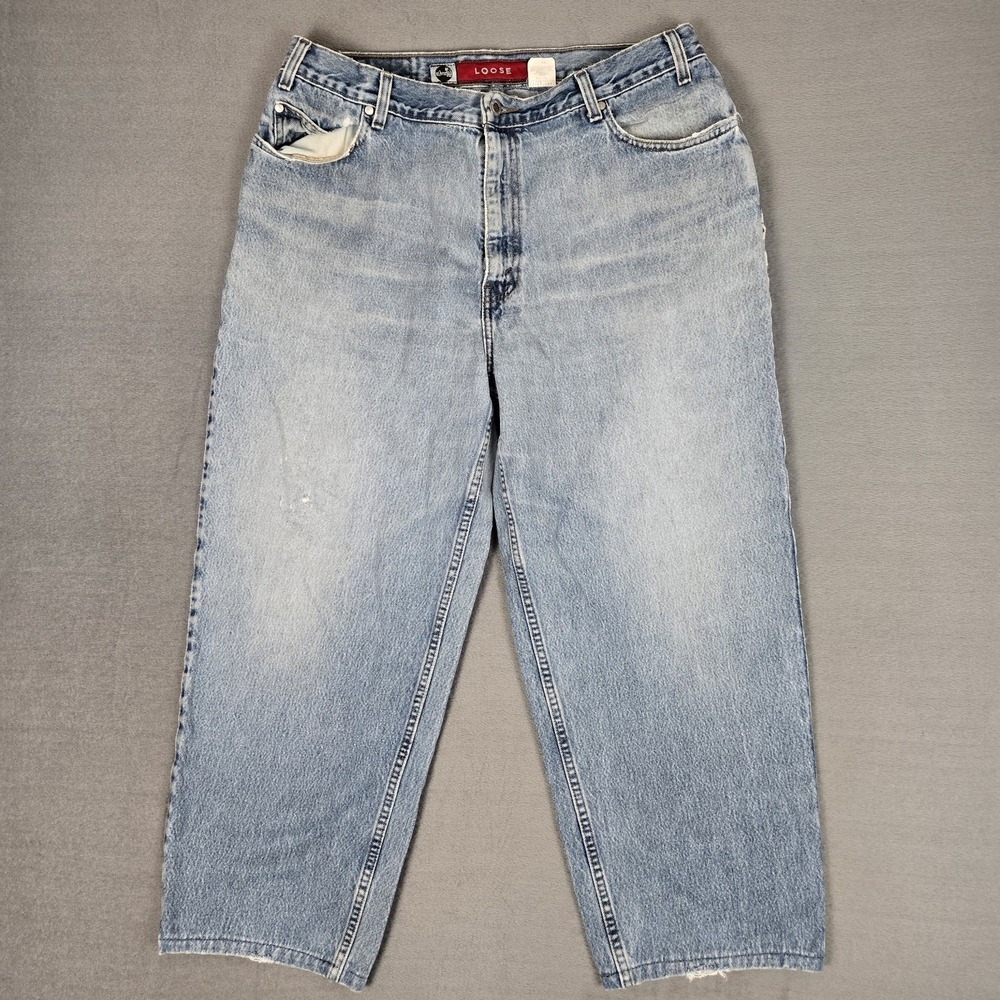 Vintage Levi's Silvertab Jeans Mens 38x30 (Fits 36x26) Blue Loose Light Wash 90s